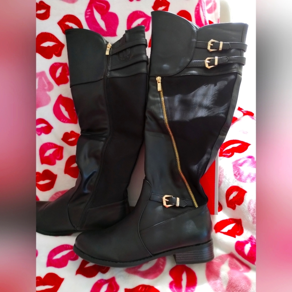 Over the knee boots/ Black Size 10/